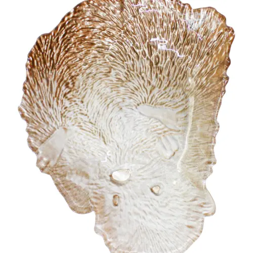 Plato de cristal diseño erizo de 21cm
