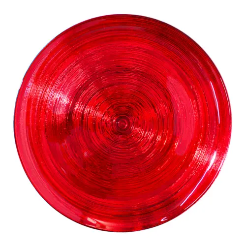 Plato de presentación de cristal rojo brillloso de 32cm