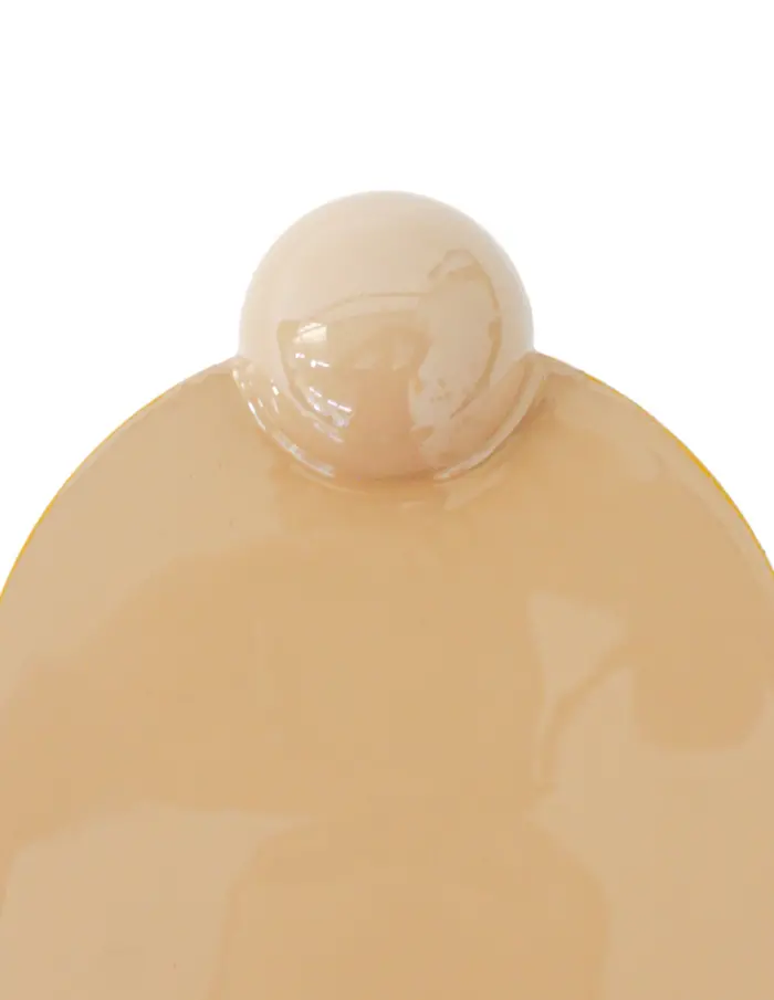 Charola oval de metal beige de 46x20x5cm - Image 4