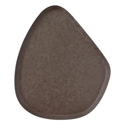 Plato de metal cafe de 22x19x1cm
