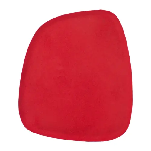 Plato de metal rojo de 25.5x22x1cm