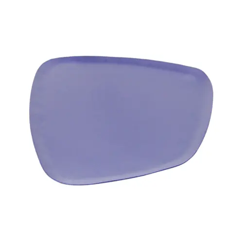 Plato de metal azul de 21x17x1cm