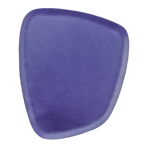 Plato de metal azul de 21x17x1cm