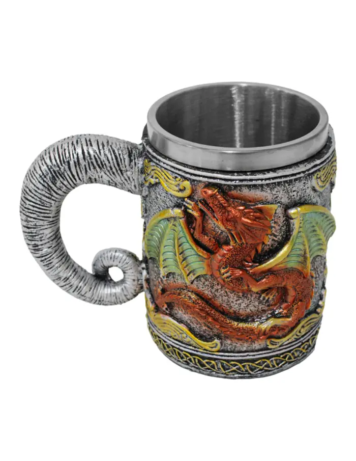 Taza de resina diseño dragón cobre de 400ml de 11x15.5x12.7cm - Image 2