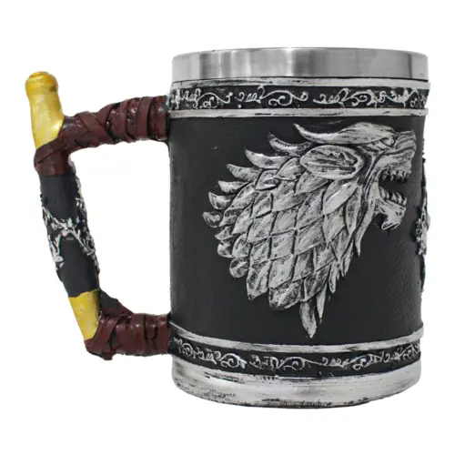 Taza de resina diseño cabeza de dragón de 400ml de 9×13.5x11cm