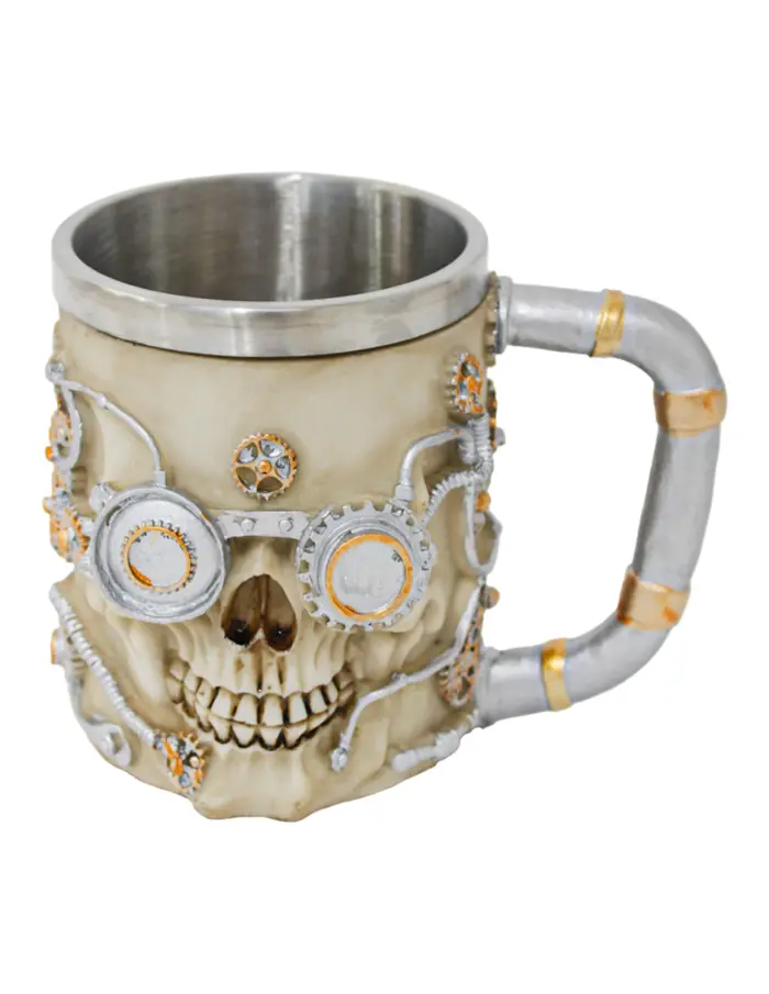 Taza de resina diseño engranes de 400ml de 11x14x10.5cm - Image 2