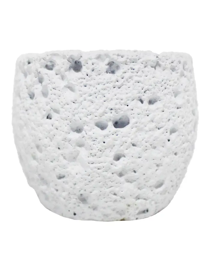 Vela con base de resina blanca de 7.5x7.5x6.5cm - Image 2