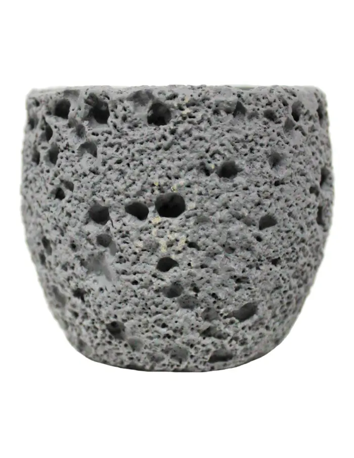 Vela con base de resina gris de 7.5x7.5x6.5cm - Image 2