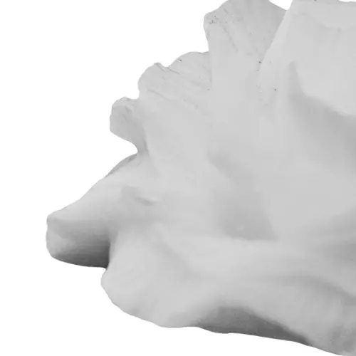 Vela blanca diseño flor de 13.5×15.5×4.5cm