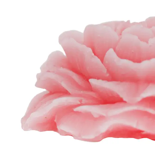 Vela rosa diseño flor de 8x8x3.5cm