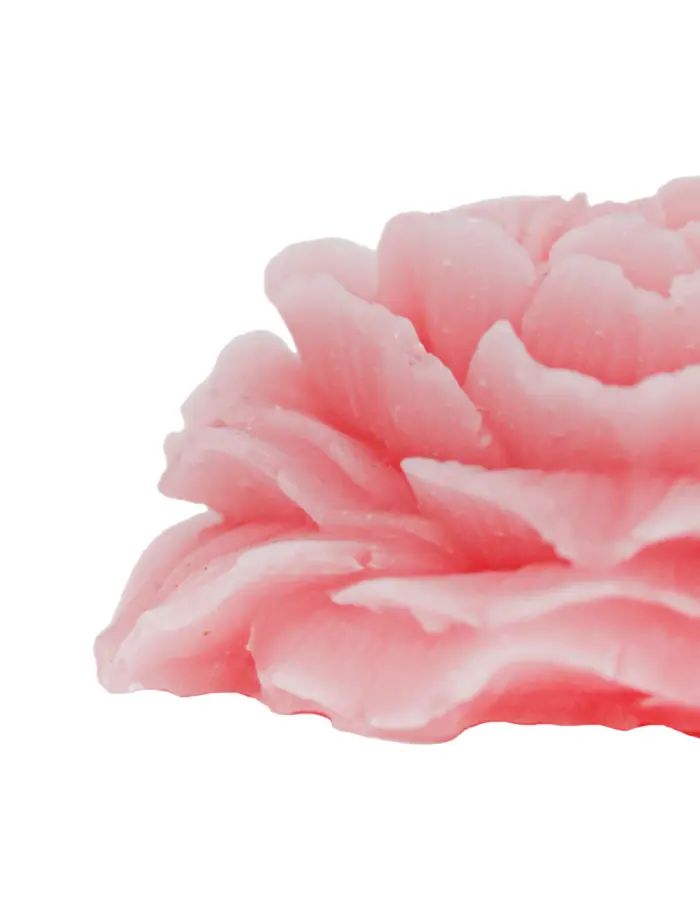 Vela rosa diseño flor de 8x8x3.5cm - Image 2