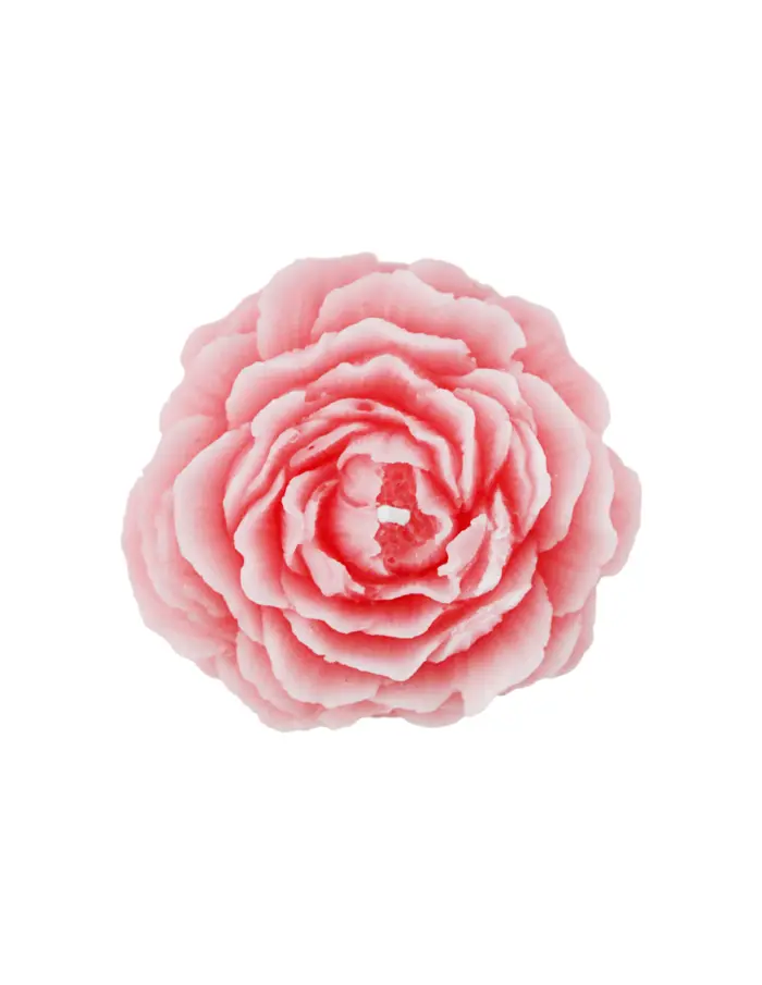 Vela rosa diseño flor de 8x8x3.5cm - Image 3