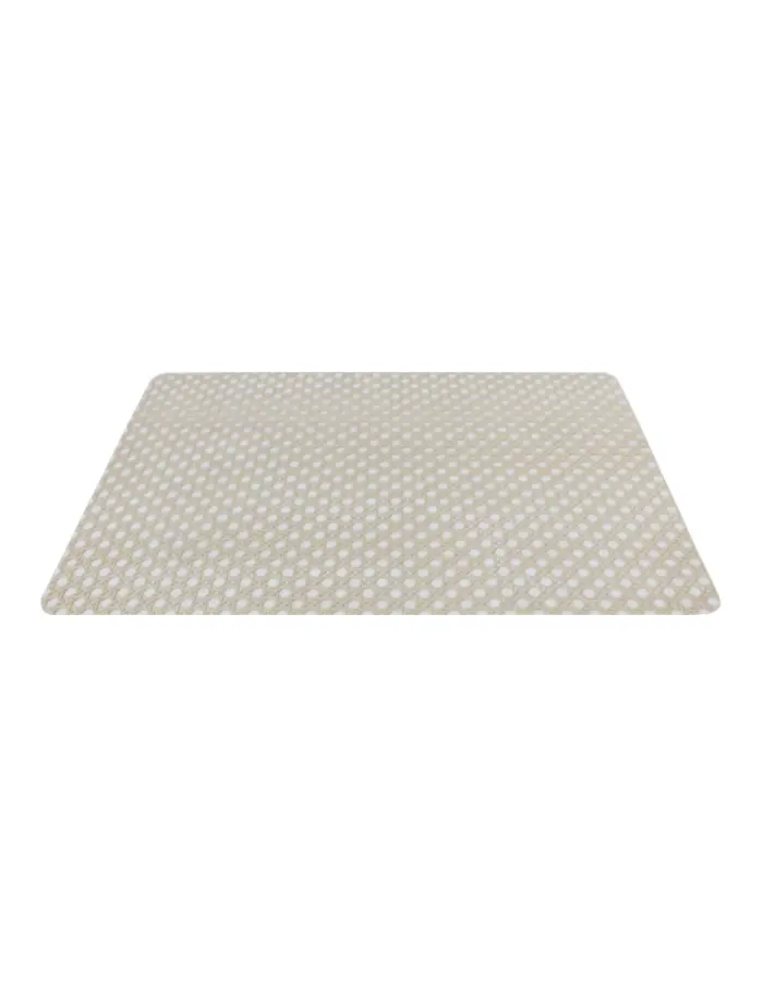 Mantel de plastico rectangular beige diseño rattan de 30x45x0.1cm - Image 2