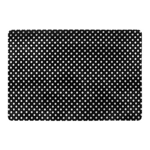 Mantel de plastico rectangular negro diseño rattan de 30x45x0.1cm
