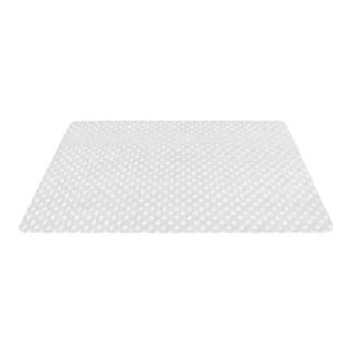 Mantel de plastico rectangular blanco diseño rattan de 30x45x0.1cm