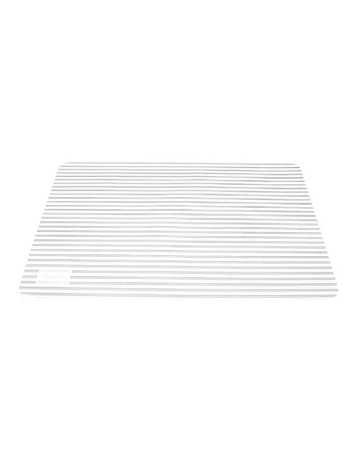 Mantel de plastico rectangular blanco diseño rayas de 30x45x0.1cm - Image 2