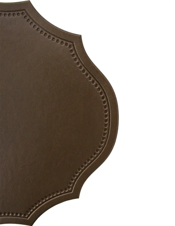 Mantel de plastico ovalado cafe de 30x45x0.1cm - Image 3