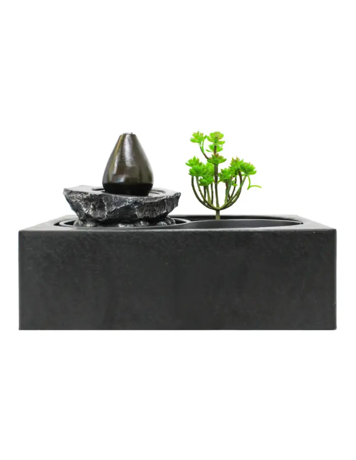 Fuente de poliresina con jardin zen y luz de 29x21x22cm - Image 2
