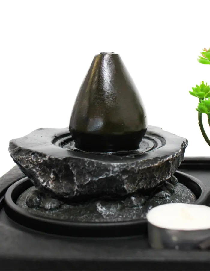 Fuente de poliresina con jardin zen y luz de 29x21x22cm - Image 3