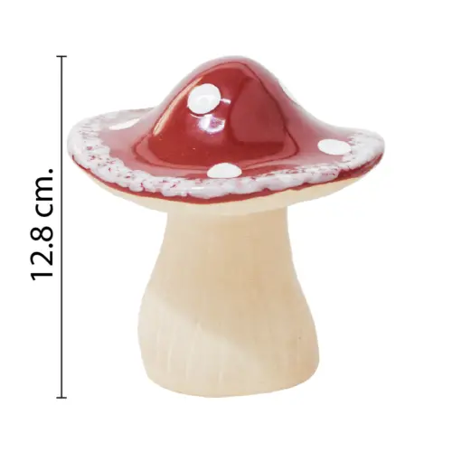Seta de porcelana roja de 12.2×12.2×12.8cm