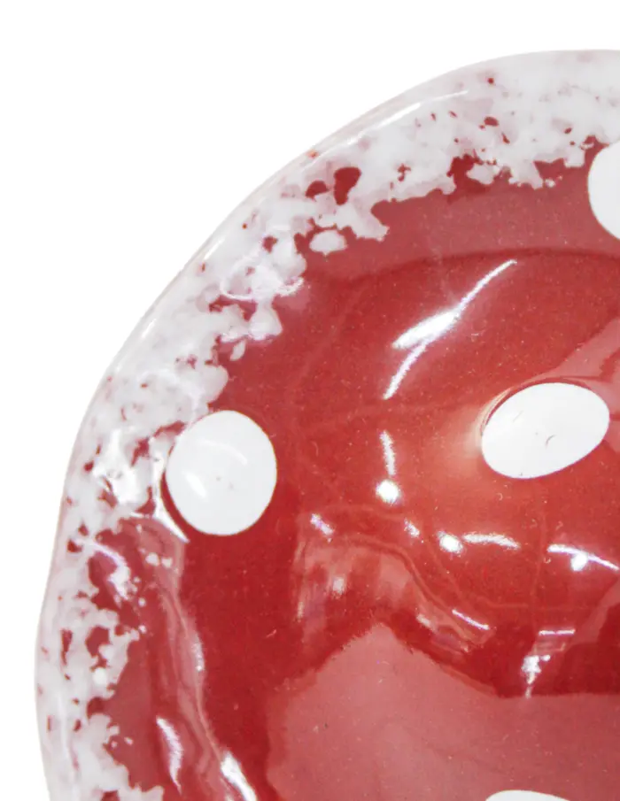 Seta de porcelana roja de 12.2x12.2x12.8cm - Image 4