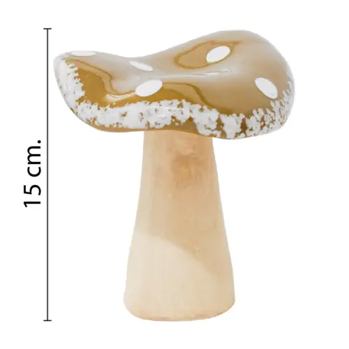 Seta de porcelana cafe de 13x12x15cm