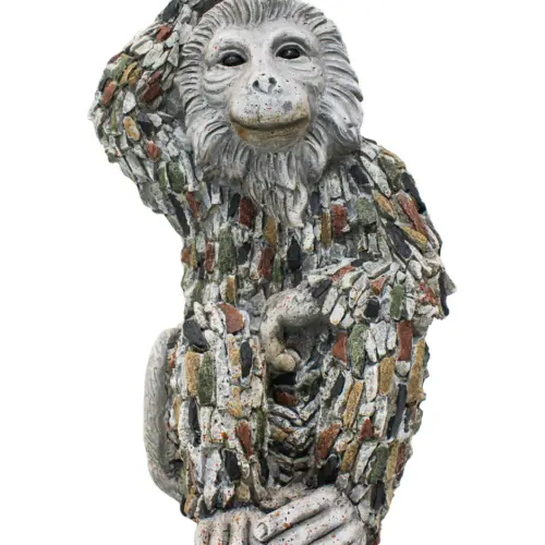 Chimpancé de poliresina de 31×26.5×49.2cm