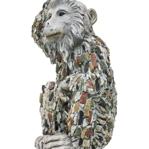 Chimpancé de poliresina de 31×26.5×49.2cm