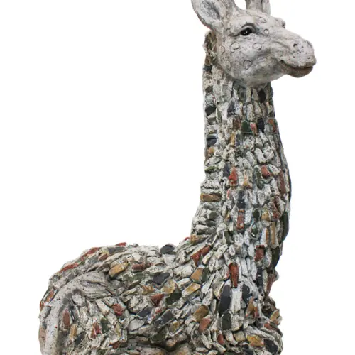 Jirafa de poliresina de 41×22.8×53.9cm