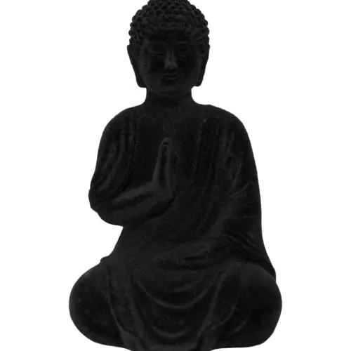 Buda de poliresina negro de 8×7.5x13cm