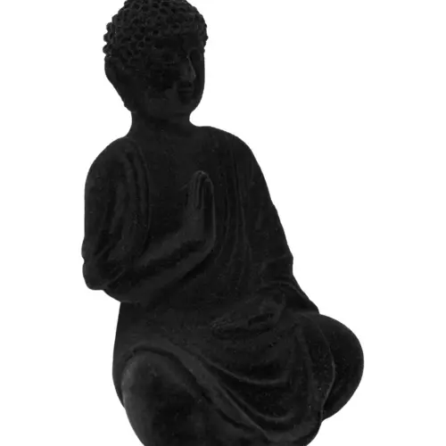 Buda de poliresina negro de 8×7.5x13cm