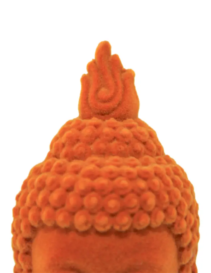 Buda de poliresina no hablo café claro de 6x6x13.8cm - Image 4