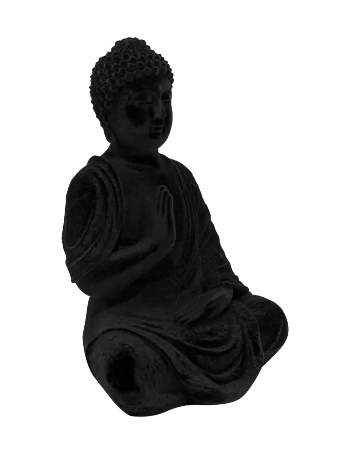 Buda de poliresina negro de 15x13x23cm - Image 2