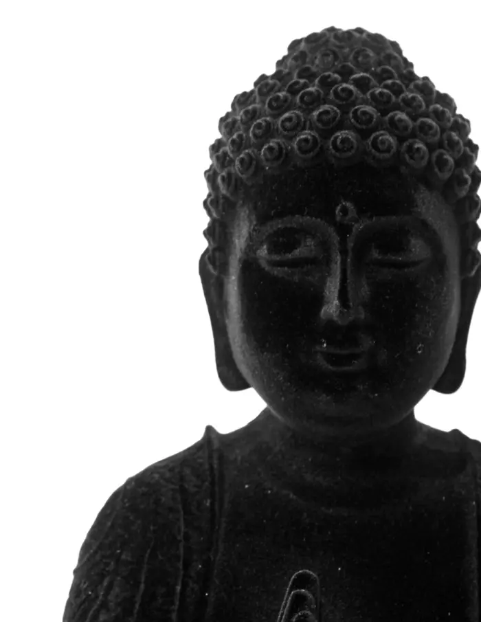 Buda de poliresina negro de 22x18.5x34cm - Image 3