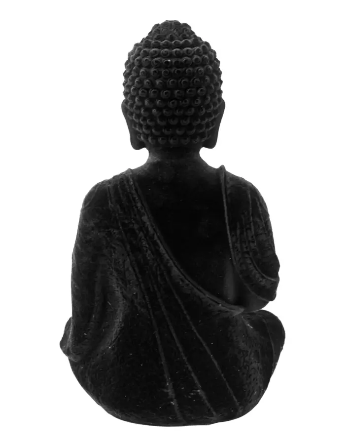 Buda de poliresina negro de 22x18.5x34cm - Image 4