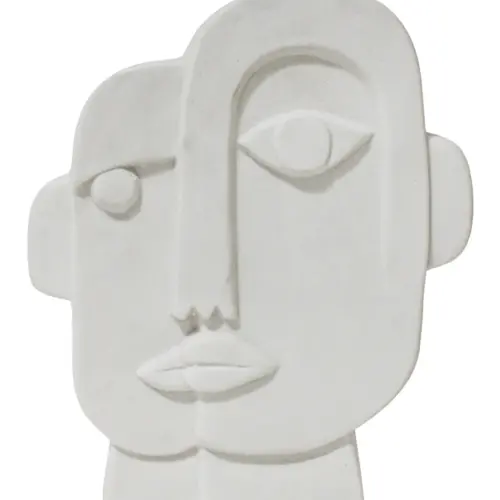Rostro de porcelana de 16.5×5.3×19.1cm