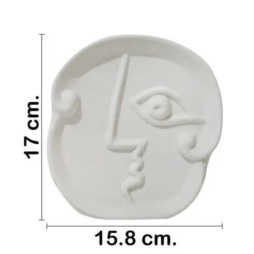 Rostro de porcelana de 15.8×7.6x17cm