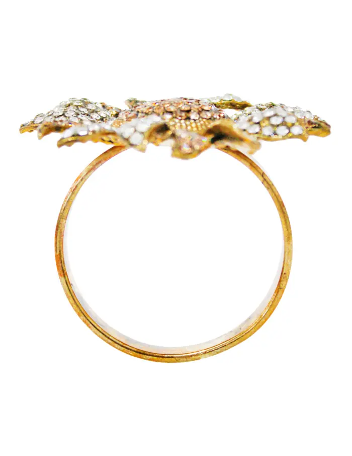 Juego de 4 servilleteros diseño sol dorado de 6cm - Image 2
