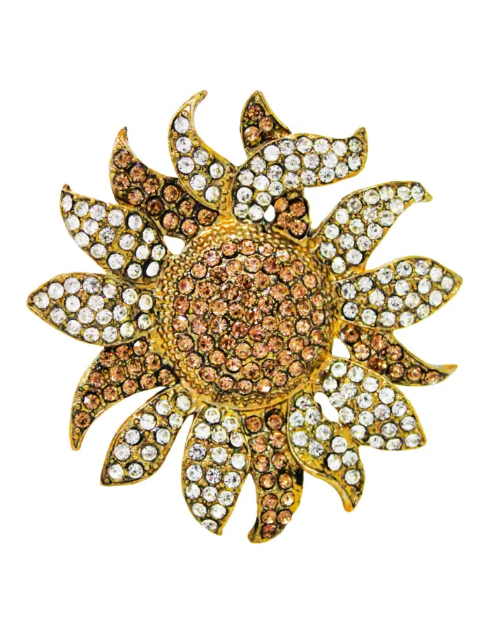 Juego de 4 servilleteros diseño sol dorado de 6cm - Image 3