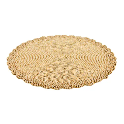 Mantel individual bordado nadera ondulado de 35cm