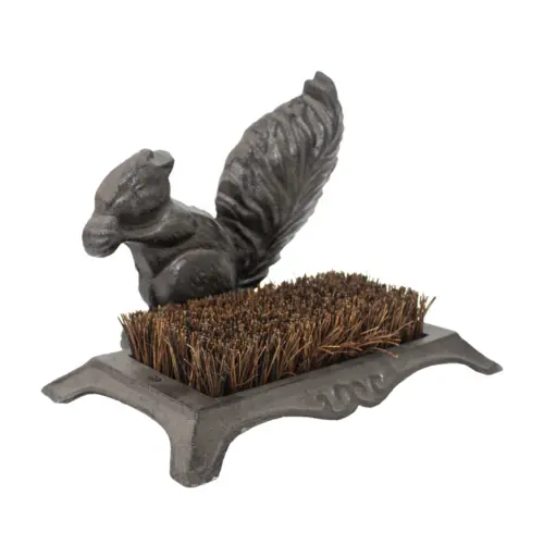 Cepillo de hierro antiguo diseño ardilla