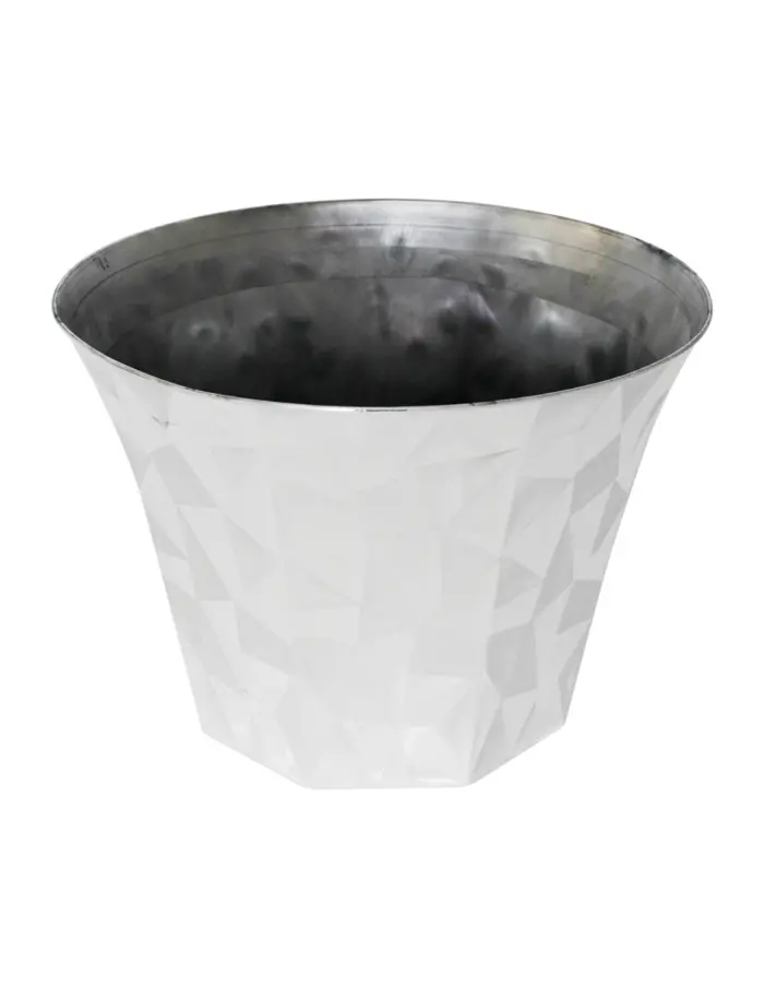 Maceta de plástico plata - Image 2