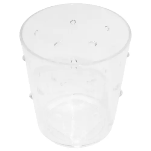 Vaso de acrilico transparente