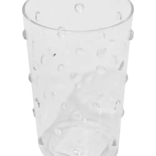 Vaso de acrilico transparente