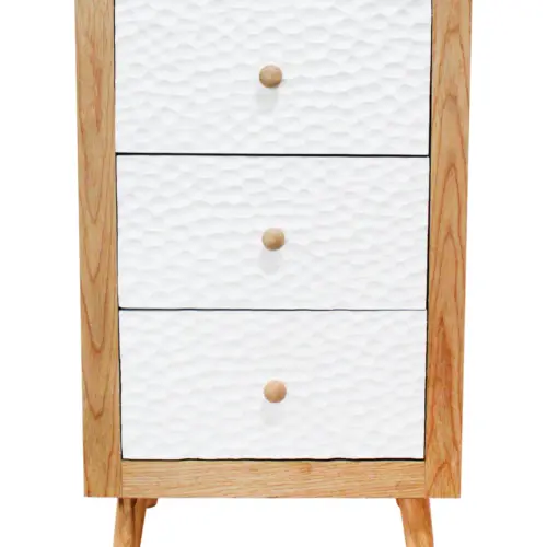 Buro de madera con 3 cajones de 40x32x67cm