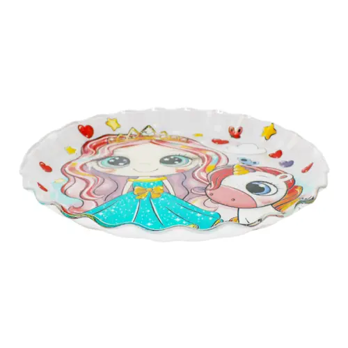 Plato de vidrio diseño