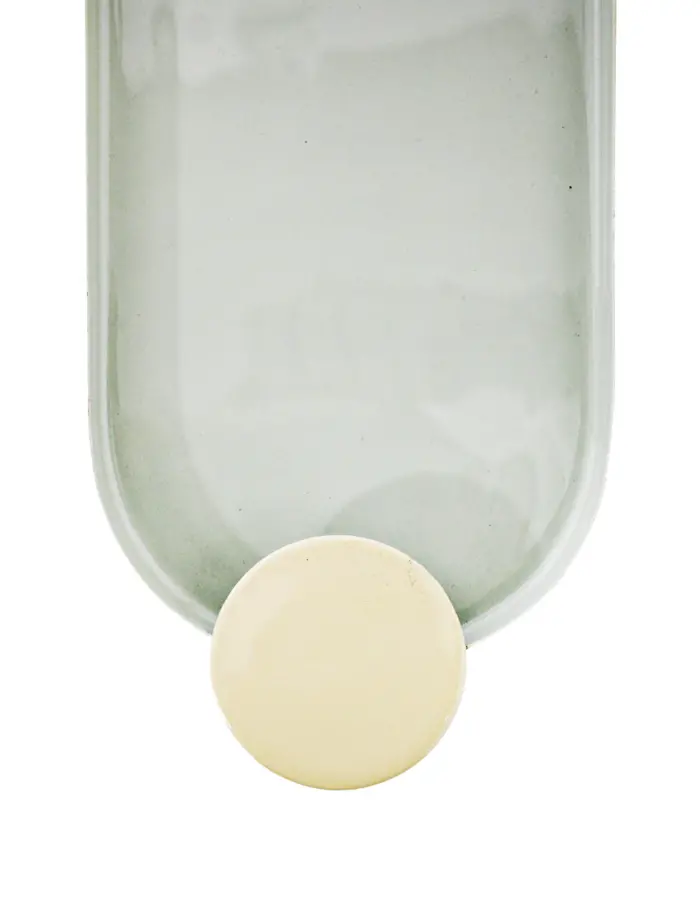 Charola oval de metal con candelabros beige de 35x13x2cm - Image 4