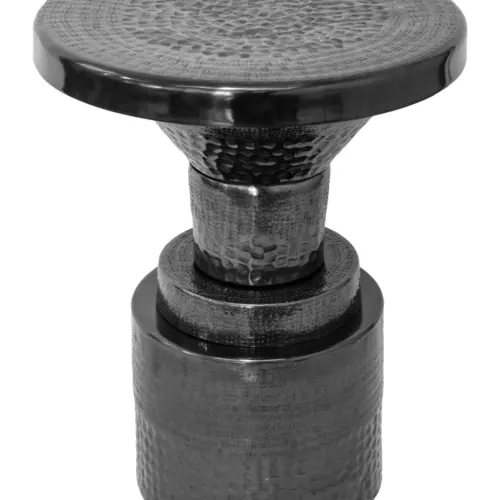 Mesa de metal negra de 39x39x50cm