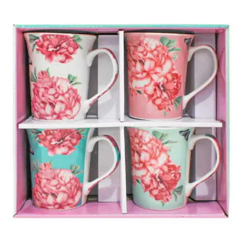 Juego de 4 tazas