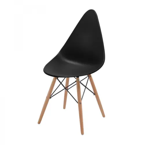 Silla estilo moderno negra